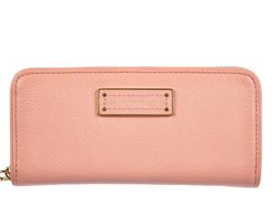 Marc by Marc Jacobs women's wallet leather coin case holder purse card bifold peach flower pink Marc by Marc Jacobs women's wallet leather coin case holder purse card bifold peach flower pink
