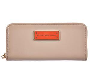 Marc by Marc Jacobs women's wallet leather coin case holder purse card bifold light toupe beige Marc by Marc Jacobs women's wallet leather coin case holder purse card bifold light toupe beige