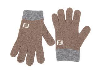 Fendi men's wool gloves brown Fendi men's wool gloves brown