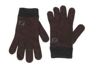Fendi men's wool gloves brown Fendi men's wool gloves brown