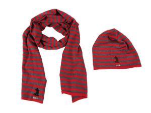 Iceberg men's wool beanie hat with scarf red Iceberg men's wool beanie hat with scarf red