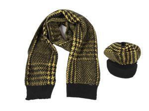 Iceberg women's wool beanie hat with scarf yellow Iceberg women's wool beanie hat with scarf yellow