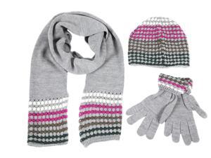 Calvin Klein women's beanie hat with scarf gloves grey Calvin Klein women's beanie hat with scarf gloves grey
