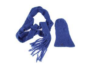 Calvin Klein women's wool beanie hat with scarf blu Calvin Klein women's wool beanie hat with scarf blu