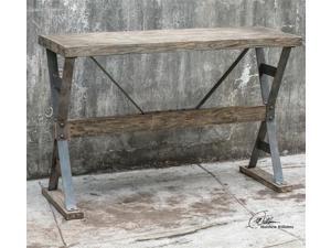 Uttermost Makoto Wooden Industrial Sofa Table Uttermost Makoto Wooden Industrial Sofa Table