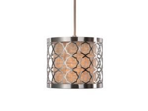 Uttermost Harwich 1 Light Brushed Nickel Mini Pendant Uttermost Harwich 1 Light Brushed Nickel Mini Pendant