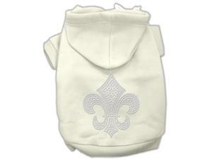 Holiday Fleur de lis Dog Hoodie Cream/XXX Large Holiday Fleur de lis Dog Hoodie Cream/XXX Large