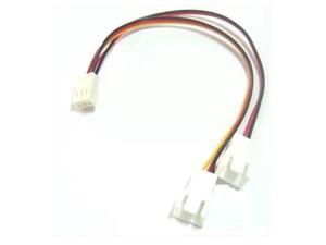 3 Pin to 2 x 3 Pin Computer Case Fan Y-Splitter Power Connector Adapter Cable 3 Pin to 2 x 3 Pin Computer Case Fan Y-Splitter Power Connector Adapter Cable
