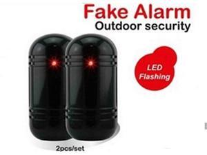 TeKit Dummy/Fake Security Detector Burglar Alarm Flashing Infrared LED Indoor Outdoor, Dummy Fake Alarm Security siren With LED Flashing Light for Home security System TeKit Dummy/Fake Security Detector Burglar Alarm Flashing Infrared LED Indoor Outdoor, Dummy Fake Alarm Security siren With LED Flashing Light for Home security System