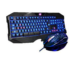 Tekit NTRC100120W LED Backlight Gaming Keyboard & 7-Color Lights Changed Mouse Combo Bundle - Blue/Red Tekit NTRC100120W LED Backlight Gaming Keyboard & 7-Color Lights Changed Mouse Combo Bundle - Blue/Red