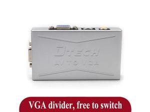 DT-7003 VGA to AV Video Converter PC connected TV VGA to S video cable terminal signal DT-7003 VGA to AV Video Converter PC connected TV VGA to S video cable terminal signal