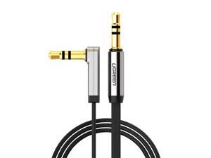 3.5mm Auxiliary Stereo Audio Jack to Jack Cable 90 Degree Right Angle for Apple iPhone, iPod, iPad, Samsung,Smartphones, Tablets and Speakers, 24K Gold Plated Male to Male,1m, Black 3.5mm Auxiliary Stereo Audio Jack to Jack Cable 90 Degree Right Angle for Apple iPhone, iPod, iPad, Samsung,Smartphones, Tablets and Speakers, 24K Gold Plated Male to Male,1m, Black