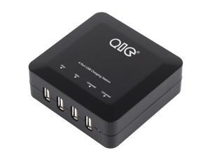 QIC DF4U-6A 4 Ports USB Charger 31W 6.2A(MAX) 2*5V2.1A & 2*5V1A - Black QIC DF4U-6A 4 Ports USB Charger 31W 6.2A(MAX) 2*5V2.1A & 2*5V1A - Black