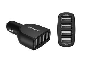 QICENT® PowerDrive Portable Mini Rapid 4 USB Car Charger Micro USB Universal Cigarette Charger Smart Adapter Car Kits for Apple Iphone 6s Plus 5S Ipad Mini 3 and Android Devices Samsung (CA-4U-BK) QICENT® PowerDrive Portable Mini Rapid 4 USB Car Charger Micro USB Universal Cigarette Charger Smart Adapter Car Kits for Apple Iphone 6s Plus 5S Ipad Mini 3 and Android Devices Samsung (CA-4U-BK)
