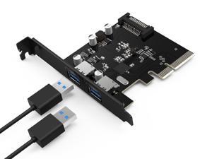 QICENT PU31-2P-BK 10Gbps USB 3.1 Dual 2-Port PCI - Express to USB3.0 Controller Adapter Card for Windows Mini PCI - E USB3.0 Host Card QICENT PU31-2P-BK 10Gbps USB 3.1 Dual 2-Port PCI - Express to USB3.0 Controller Adapter Card for Windows Mini PCI - E USB3.0 Host Card