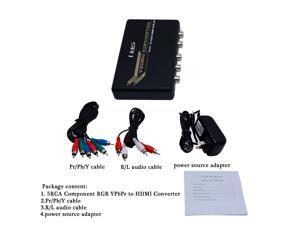 LinkS 5RCA Component Audio Video YPbPr To HDMI Converter Adapter Scaler for PSP XBOX HDTV with YPbPr Video cable and R/L audio cable (Plug & Play, No Software Needed) Not for Windows 10 LinkS 5RCA Component Audio Video YPbPr To HDMI Converter Adapter Scaler for PSP XBOX HDTV with YPbPr Video cable and R/L audio cable (Plug & Play, No Software Needed) Not for Windows 10