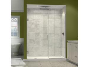 DreamLine Unidoor Plus 40-1/2 to 41 in. W x 72 in. H Hinged Shower Door, Chrome Finish Hardware DreamLine Unidoor Plus 40-1/2 to 41 in. W x 72 in. H Hinged Shower Door, Chrome Finish Hardware