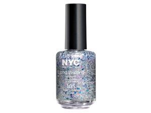 NYC Long Wearing Nail Enamel - Starry Silver Glitter NYC Long Wearing Nail Enamel - Starry Silver Glitter