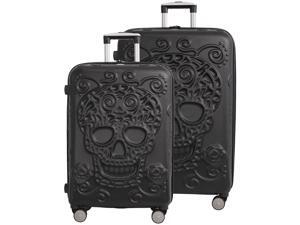 Skulls 2 Piece Spinner Set (26" & 30") - Black Skulls 2 Piece Spinner Set (26" & 30") - Black