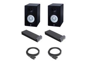 Yamaha HS5 Active Studio Monitors Amplified Speakers w/Mopad & XLR Cables Yamaha HS5 Active Studio Monitors Amplified Speakers w/Mopad & XLR Cables