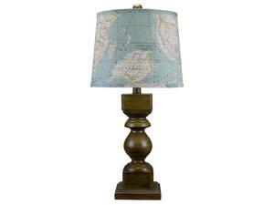 Bombay Home Dakota Table Lamp, Map Shade Bombay Home Dakota Table Lamp, Map Shade