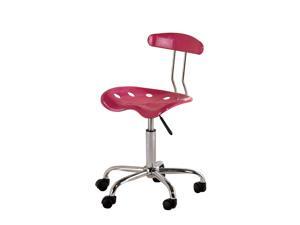 Michael Anthony Furniture Tractor Seat Task Chair Magenta Fire Michael Anthony Furniture Tractor Seat Task Chair Magenta Fire