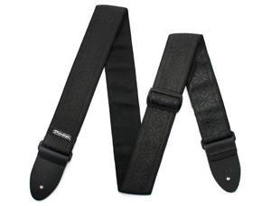 Dunlop D6702BK Jacquard Guitar Strap, Fillmore Double Black Dunlop D6702BK Jacquard Guitar Strap, Fillmore Double Black