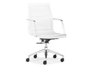 Zuo Zuo Luminary Low Back Office Chair White - 206187 206187 Zuo Zuo Luminary Low Back Office Chair White - 206187 206187