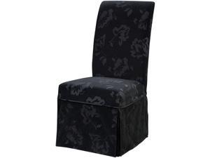 Powell Powell Velvet Tone on Tone Floral Black Skirted Slip Over - Fits 741-440 Chair 741-219Z Powell Powell Velvet Tone on Tone Floral Black Skirted Slip Over - Fits 741-440 Chair 741-219Z