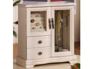 Nathan Direct Classic 2 Dual Case Jewelry Box (Cream) (10.5"H x 9.88"W x 4.75"D) JB1043BOX-CR Nathan Direct Classic 2 Dual Case Jewelry Box (Cream) (10.5"H x 9.88"W x 4.75"D) JB1043BOX-CR