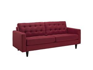 Modway LexMod Empress Upholstered Sofa, Red EEI-1011-RED Modway LexMod Empress Upholstered Sofa, Red EEI-1011-RED