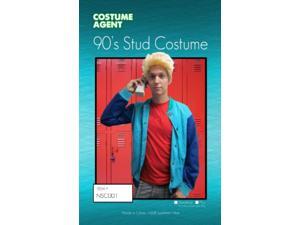 Adult Zack Morris Halloween Costume Saved by the Bell Bayside 90's stud Jacket & Wig Adult Zack Morris Halloween Costume Saved by the Bell Bayside 90's stud Jacket & Wig