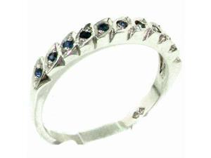 Genuine Solid Sterling Silver Natural Sapphire Eternity Ring - Size 11.75 - Finger Sizes 4 to 12 Available Genuine Solid Sterling Silver Natural Sapphire Eternity Ring - Size 11.75 - Finger Sizes 4 to 12 Available