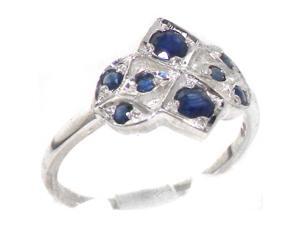 VINTAGE design 925 Solid Sterling Silver Natural Sapphire Ring - Size 4.25 - Finger Sizes 4 to 12 Available VINTAGE design 925 Solid Sterling Silver Natural Sapphire Ring - Size 4.25 - Finger Sizes 4 to 12 Available