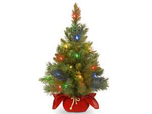 24" Majestic Fir Tree with Battery Operated Multicolor LED Lights 24" Majestic Fir Tree with Battery Operated Multicolor LED Lights