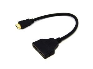 Topwin 30cm Hdmi Male to 2 Hdmi Female 1 in 2 Out Splitter Cable Adapter Topwin 30cm Hdmi Male to 2 Hdmi Female 1 in 2 Out Splitter Cable Adapter