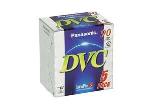 Panasonic DVM 60 Mini Tape premium Pk 5 DVC tapes for camcorders Panasonic DVM 60 Mini Tape premium Pk 5 DVC tapes for camcorders