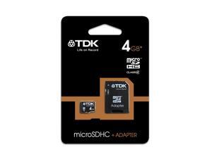 TDK T78536 - 4GB Class 4 Micro SDHC with adapter TDK T78536 - 4GB Class 4 Micro SDHC with adapter