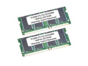 1GB (2X512MB) SDRAM PC133 144Pin 133MHz SODIMM LAPTOP RAM Memory 1GB (2X512MB) SDRAM PC133 144Pin 133MHz SODIMM LAPTOP RAM Memory