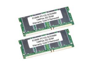 1GB Kit 2X 512MB SDRAM 144Pin SODIMM PC133 133MHz LAPTOP RAM Memory 1GB Kit 2X 512MB SDRAM 144Pin SODIMM PC133 133MHz LAPTOP RAM Memory