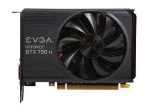 EVGA NVIDIA GeForce GTX 750 Ti 2GB GDDR5 DVI/HDMI/DisplayPort PCI-Express Video Graphics Card EVGA NVIDIA GeForce GTX 750 Ti 2GB GDDR5 DVI/HDMI/DisplayPort PCI-Express Video Graphics Card