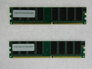 2GB (2*1GB) DDR MEMORY RAM PC2700 NON ECC DIMM 184 PIN 2GB (2*1GB) DDR MEMORY RAM PC2700 NON ECC DIMM 184 PIN