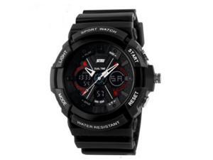 Skmei Fashion Men's LCD Alarm Day Date Chronograph Waterproof Sport Black Rubber Watch Skmei Fashion Men's LCD Alarm Day Date Chronograph Waterproof Sport Black Rubber Watch