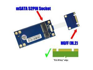 Vibob mSATA SSD to M.2 (NGFF) Adapter with FFC Cable for Laptop PC M.2 SATA KEY B+M SSD Vibob mSATA SSD to M.2 (NGFF) Adapter with FFC Cable for Laptop PC M.2 SATA KEY B+M SSD
