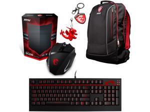MSI Gaming Bundle with MSI Gaming Backpack, Mouse, Keyboard, MSI Keyrings MSI Gaming Bundle with MSI Gaming Backpack, Mouse, Keyboard, MSI Keyrings