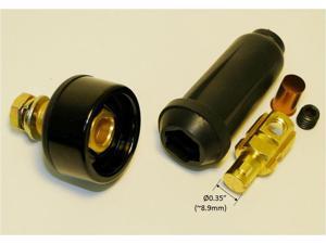 Welding Cable Panel Socket Connector Set DINSE-Style 100-200A (#6-#4) 16-25 SQ-MM Welding Cable Panel Socket Connector Set DINSE-Style 100-200A (#6-#4) 16-25 SQ-MM