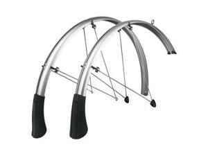 SKS P45 Chromoplastic Longboard Bicycle Fenders - Pair - 700 x 28-37 (Silver) SKS P45 Chromoplastic Longboard Bicycle Fenders - Pair - 700 x 28-37 (Silver)