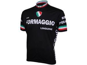 World Jerseys Formaggio jersey black/white large World Jerseys Formaggio jersey black/white large