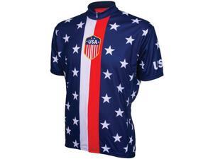 World Jerseys Retro USA Cycling jersey red/white/blue large World Jerseys Retro USA Cycling jersey red/white/blue large