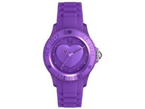 Ice-Watch Ice-Love LO.LR.S.S.11 Women's Silicone Watch with Heart Dial - Purple Ice-Watch Ice-Love LO.LR.S.S.11 Women's Silicone Watch with Heart Dial - Purple
